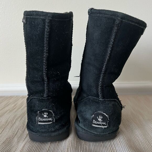 Bearpaw short Elle boots black Sz 7 women - Picture 6 of 13